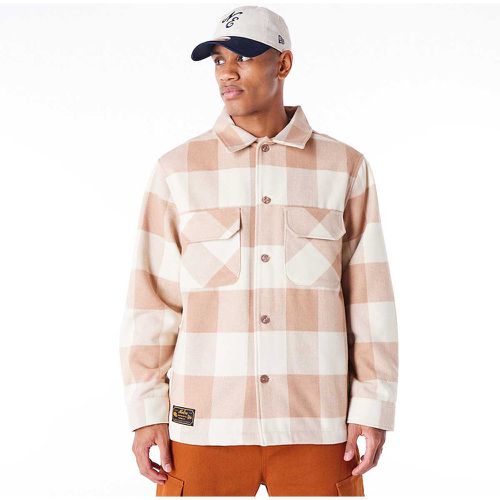 NE BRANDED PLAID SHACKET JACKET - new era - Modalova