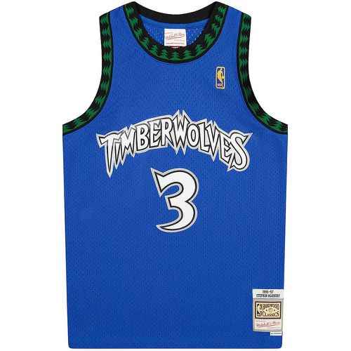 NBA MINNESOTA TIMBERWOLVES 1996-97 STEPHON MARBURY SWINGMAN JERSEY, blu - Mitchell And Ness - Modalova