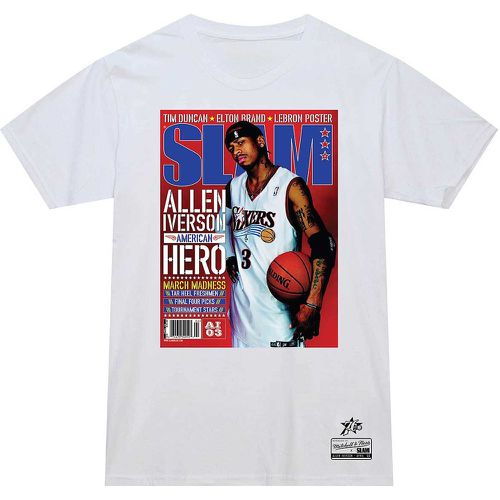 NBA PHILADELPHIA 76ERS ALLEN IVERSON SLAM COVER T-SHIRT - Mitchell And Ness - Modalova