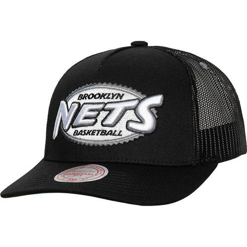 NBA BROOKLYN TEAM SEAL TRUCKER CAP, nero/ - Mitchell And Ness - Modalova