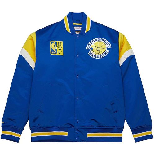 NBA HEAVYWEIGHT SATIN JACKET GOLDEN STATE WARRIORS - Mitchell And Ness - Modalova