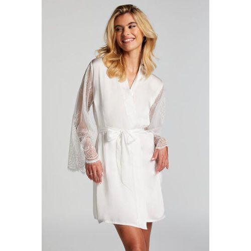 Hunkemöller Kimono Satin Blanco - Hunkemöller - Modalova