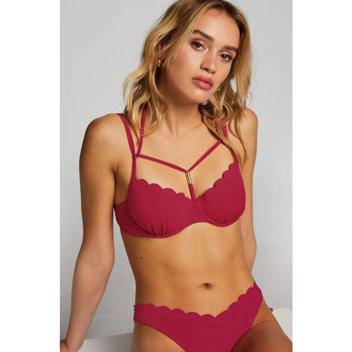 Top de bikini acolchado con aros Scallop - Hunkemöller - Modalova