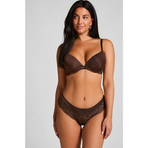 Elige la comodidad con esta preciosa braguita brasileña. La braguita tiene un acabado con encaje y un lacito en la parte delantera. Puedes combinarla - 302538-XL - Modalova