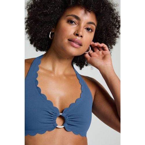 Top de bikini con cuello halter Scallop - Hunkemöller - Modalova