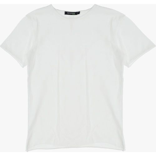 T-shirt bambino in puro cotone monocolour con scollo tondo - Imperial - Modalova