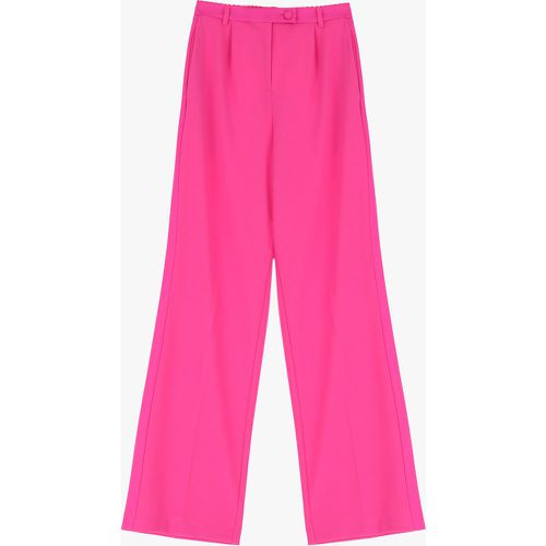 Pantaloni flare monocolour con pinces - Imperial - Modalova