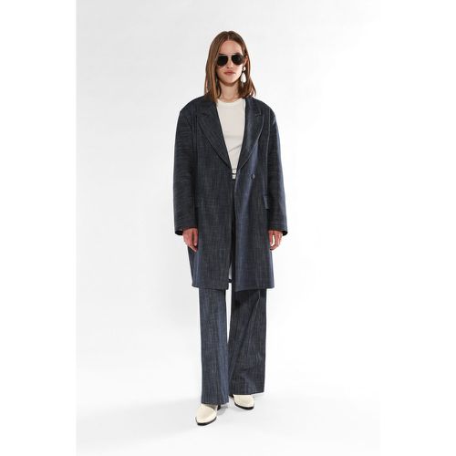 Giacca oversize doppiopetto effetto denim - Imperial - Modalova