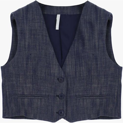 Gilet cropped melange - Imperial - Modalova