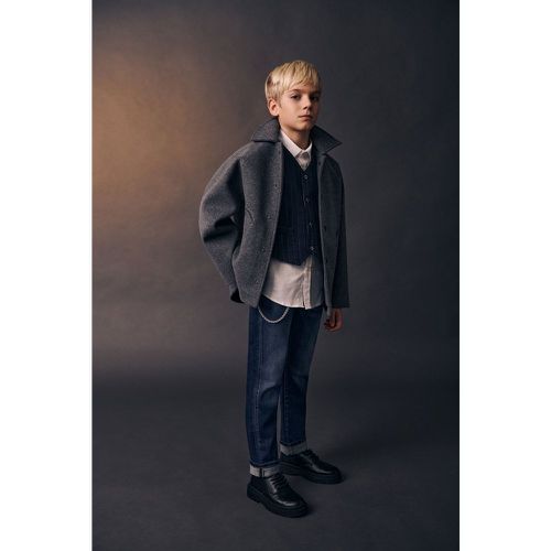 Jeans slim-fit bambino effetto délavé con catena - Imperial - Modalova