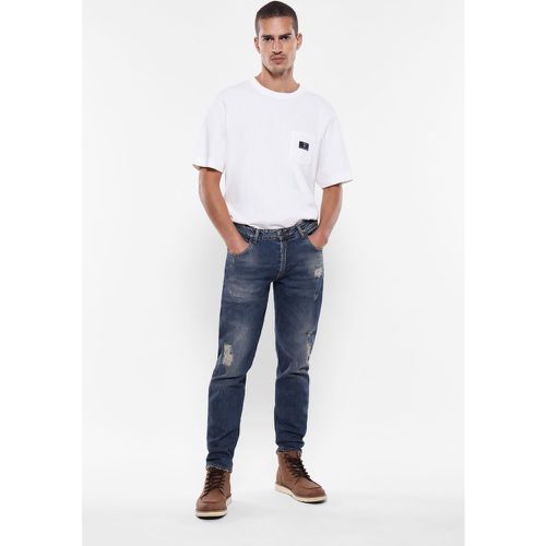 Jeans a gamba dritta con rotture - Imperial - Modalova