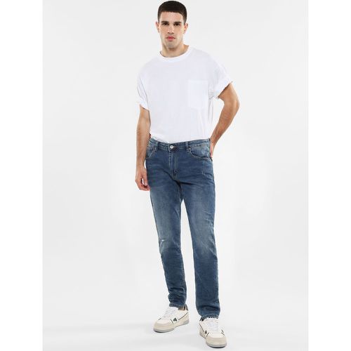 Jeans slim-fit effetto délavé con abrasioni - Imperial - Modalova