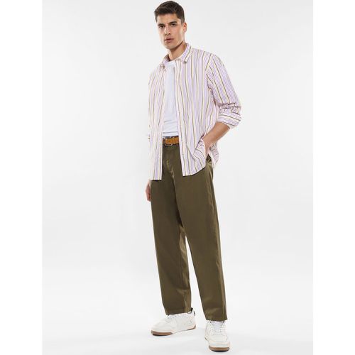 Pantaloni slim-fit con tasche verticali e pinces - Imperial - Modalova