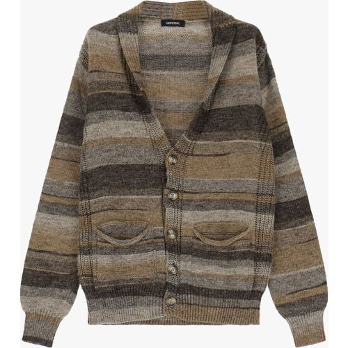 Cardigan a righe con bottoni - Imperial - Modalova