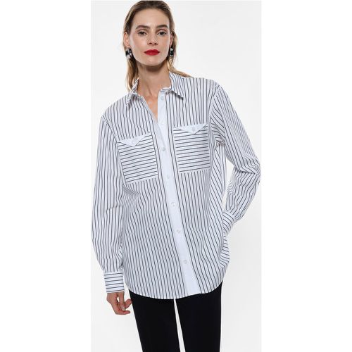 Camicia a righe con tasche frontali - Imperial - Modalova