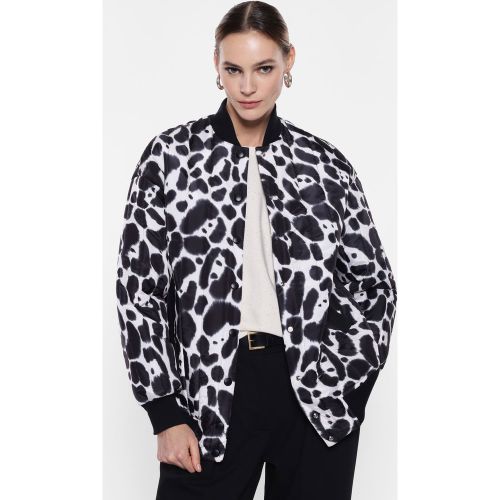 Bomber animalier con bottoni a pressione - Imperial - Modalova