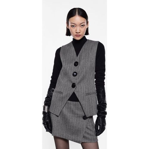 Gilet texturizzato con grandi bottoni - Imperial - Modalova