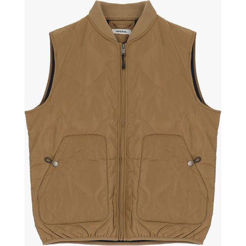 Gilet con tasche applicate e zip - Imperial - Modalova