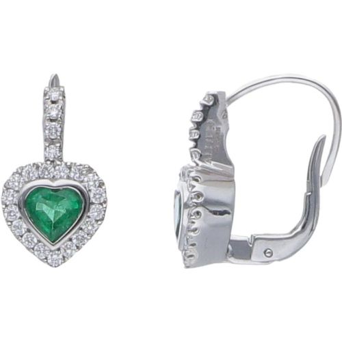 Orecchini cuore in diamanti e smeraldi - ALFIERI & ST. JOHN - Modalova