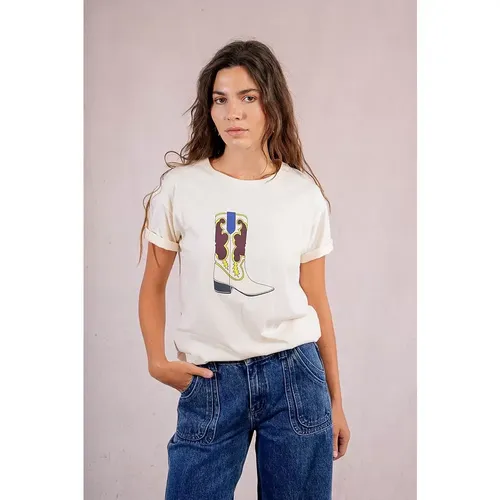 T-shirt droit sérigraphié - MOLLY BRACKEN - Modalova