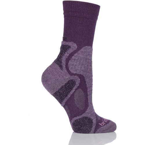 Pair Plum X-Hale Trailblaze Socks With Impact And Protective Padding Ladies 7-8.5 Ladies - Bridgedale - Modalova