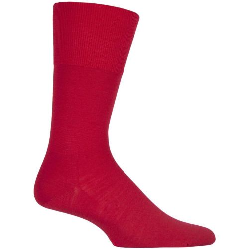 Pair Scarlet Airport Plain Virgin Wool and Cotton Business Socks Men's 7-8 Mens - Falke - Modalova