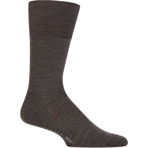 Mens 1 Pair ClimaWool Recycled Yarn Socks Anthracite 11.5-12.5 Mens - Falke - Modalova