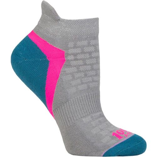 Pair Activ Repreve Sports Socks Silver Pink 3-5.5 Ladies - 1000 Mile - Modalova
