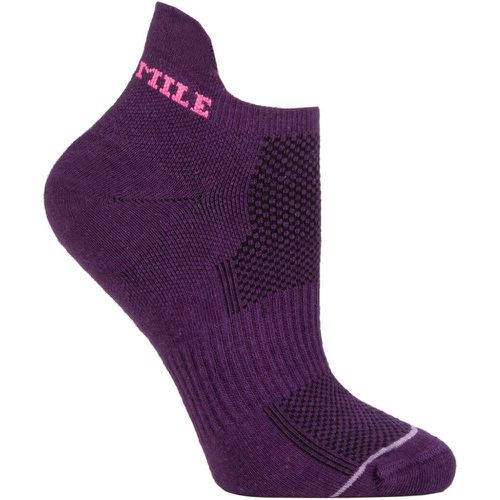 Women's 1 Pair Tactel Ultimate Technical Racing Trainer Socklet 3-5.5 Ladies - 1000 Mile - Modalova