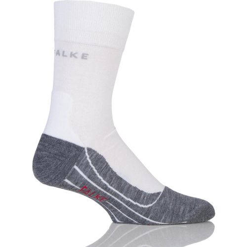 Pair / Grey RU4 Cool Volume Ergonomic Cushioned Crew Running Socks Men's 11-12.5 Mens - Falke - Modalova