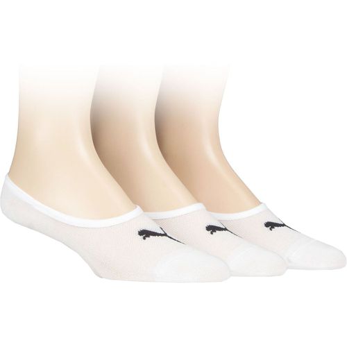 Mens and Ladies 3 Pair Invisible Socks 2.5-5 Unisex - Puma - Modalova