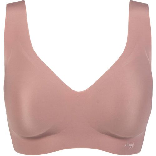 Women's Zero Feel Seamfree Bralette with Removable Pads Cacao Large - Sloggi - Modalova