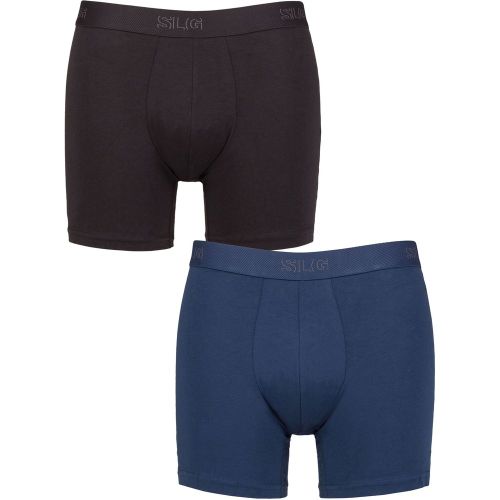 Mens 2 Pack SLG Baselayer Boxer Shorts Ultramarine XL - Sloggi - Modalova