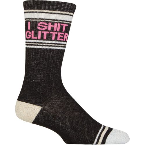Pair I Shit Glitter Cotton Socks Multi One Size - Gumball Poodle - Modalova