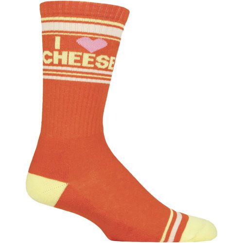 Pair I Love Cheese Cotton Socks Multi One Size - Gumball Poodle - Modalova