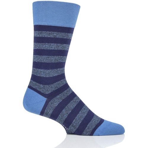Mens 1 Pair Sensitive London Striped Cotton Socks Ocean 5.5-8 Mens - Falke - Modalova