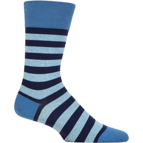 Mens 1 Pair Falke Sensitive London Striped Cotton Socks Bonnie 8.5-11 Mens - SockShop - Modalova