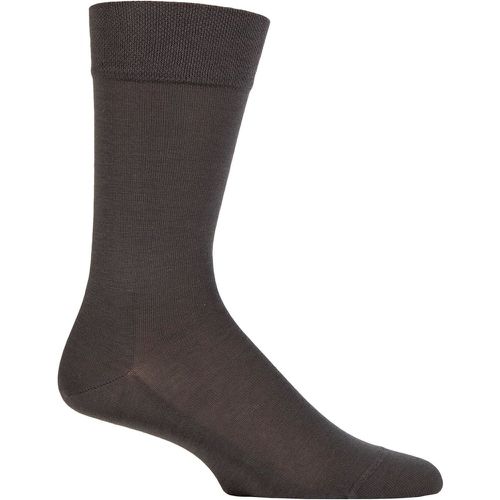 Mens 1 Pair Falke Sensitive New York Plain Socks Anthracite 8.5-11 Mens - SockShop - Modalova