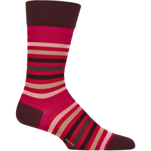 Mens 1 Pair Tinted Stripe Wool Socks 11.5-14.5 Mens - Falke - Modalova