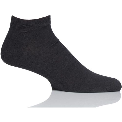 Pair Anthracite Melange Cool 24/7 Cotton Sneaker Socks Men's 7-8 Mens - Falke - Modalova