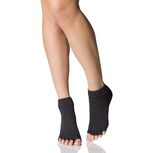 Pair Half Toe Organic Cotton Ankle Yoga Socks In Unisex 3-5.5 Unisex - ToeSox - Modalova