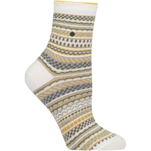 Women's 1 Pair Burlington Cheerful Summer Striped Cotton Socks 3.5-7 Ladies - SockShop - Modalova