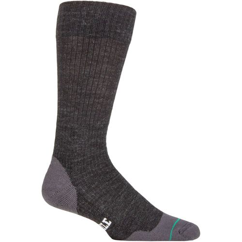 Mens and Women's 1 Pair 'Tactel' Fusion Walking Socks In 2 Colours Charcoal 12-14 Mens - 1000 Mile - Modalova