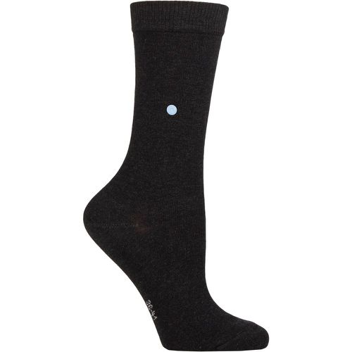 Women's 1 Pair Lady Plain Cotton Socks Dark 3.5-7 Ladies - Burlington - Modalova