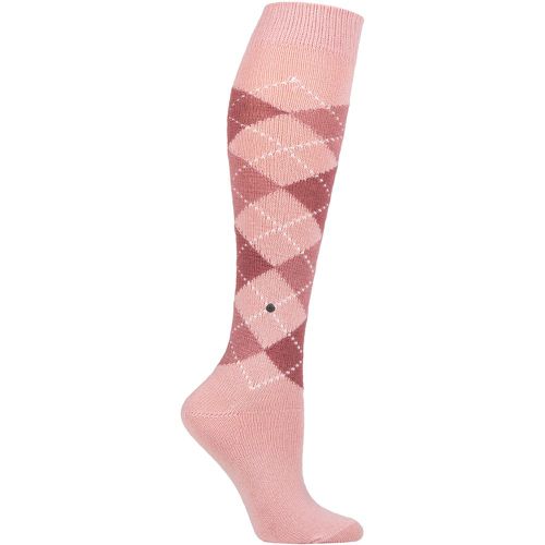 Ladies 1 Pair Whitby Extra Soft Argyle Knee High Socks - Burlington - Modalova