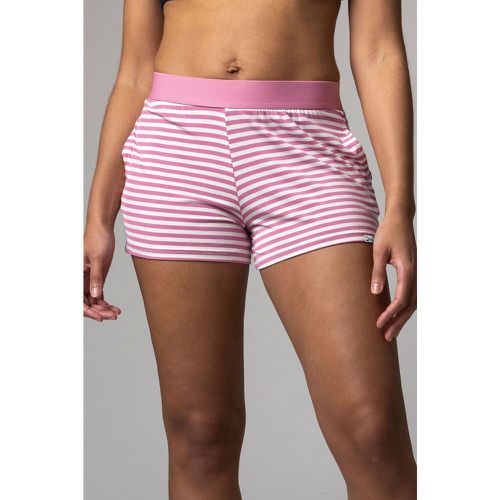 Women's 1 Pack Bamboo Loungewear Selection Shorts Pink Stripe Shorts 10 Ladies - Lazy Panda - Modalova