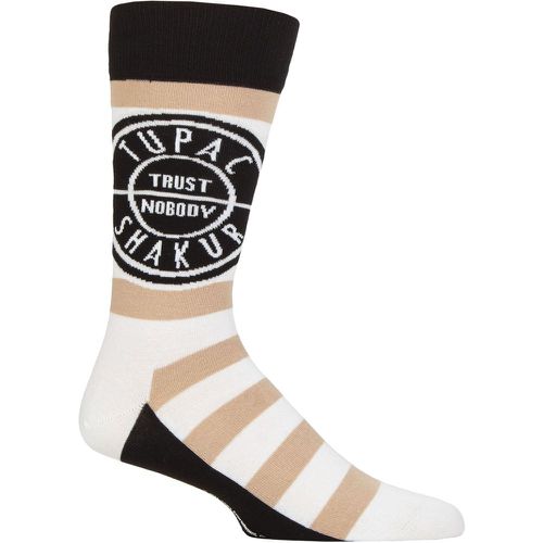 Music Collection 1 Pair Tupac Cotton Socks Trust Nobody One Size - SockShop - Modalova
