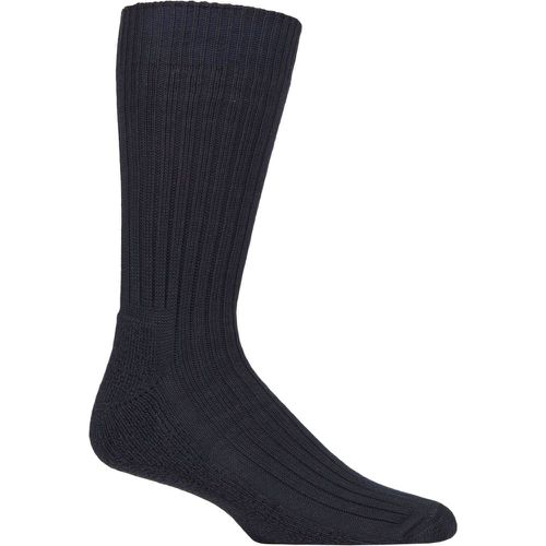 Pair Rich Navy / Cotton Cushioned Golf Socks Unisex 12-14 Mens - Glenmuir - Modalova