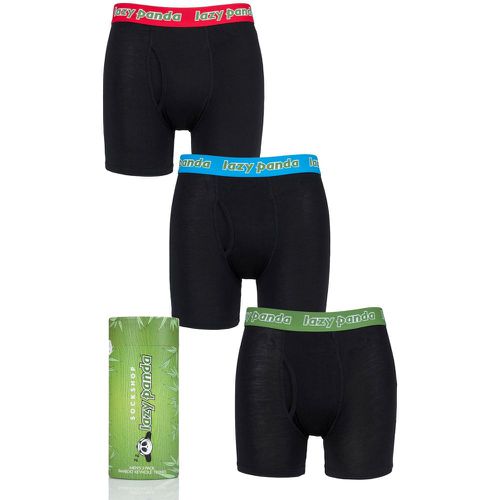 Pack Black / Red / Green Bamboo Boxer Shorts Men's Large - Lazy Panda - Modalova