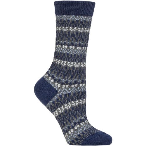 Women's 1 Pair Christmas Eve Wool Fairisle Socks Royal 5.5-8 Ladies - Falke - Modalova